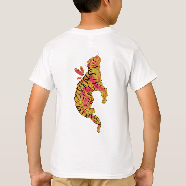 Surreal Neon Tiger T-Shirt (Back)