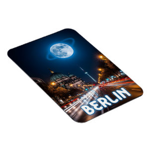 Surreal night view of berlin magnet