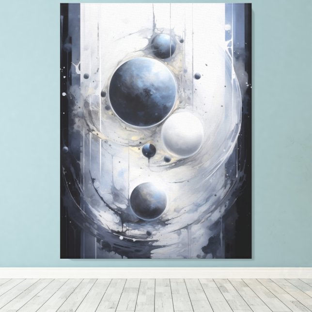 Surreal Orbit Canvas Print (Insitu (Wood Floor))