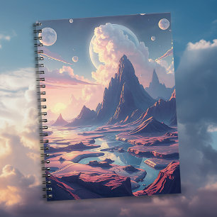Surreal Otherworldly Landscape Magical World Notebook