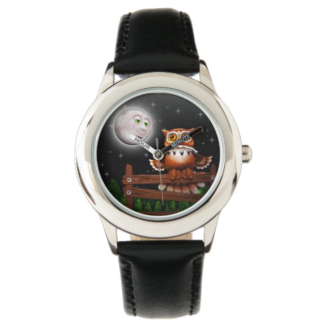 Surreal Owl and Moon Watch (Front)