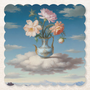 Surreal Painting Flowers Coaster Set