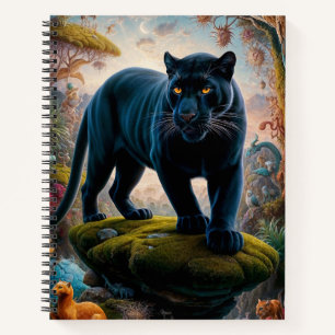 Surreal Panther Safari Notebook