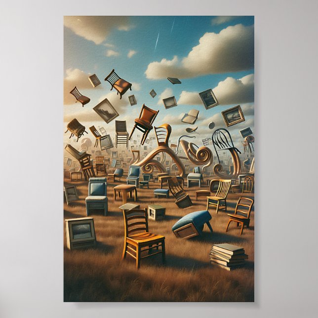Surreal Playgroundr - Bright Primary Colours Poster (Front)
