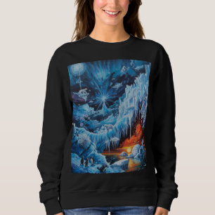Surreal Polar Fantasy Aurora Borealis Sweatshirt