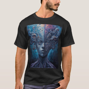 Surreal Psychedelic Multiple Eyes Split Vision T-Shirt