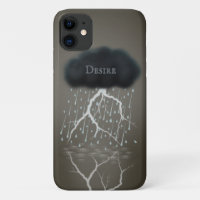 Surreal Rain Cloud Custom Name or Text Fanciful