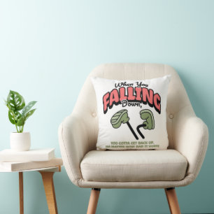 Surreal "Rising Strength" Narrative Throw Pillow
