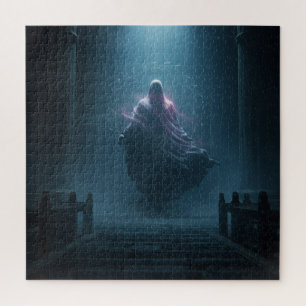 Surreal Robed Spirit in Ancient Mystical Temple Jigsaw Puzzle