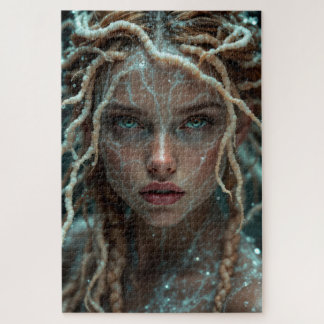 Surreal Salt Muse with Crystallised Salt Braids Jigsaw Puzzle