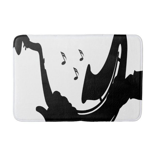 Surreal Saxophone Play Bath Mat (Front)
