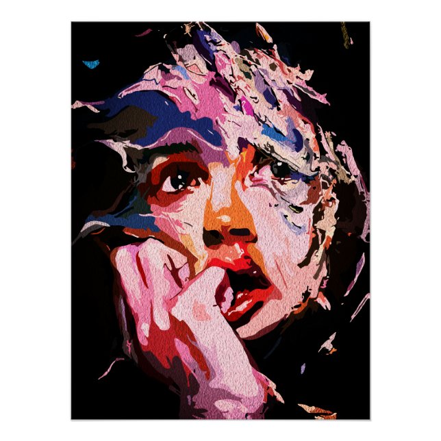 Surreal Shattered Reflection – Abstract Emotional  Poster (Front)
