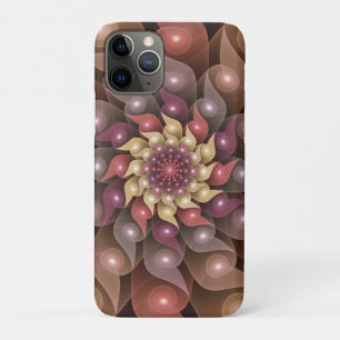 Surreal Shiny Flower Modern Abstract Fractal Art iPhone 11 Pro Case