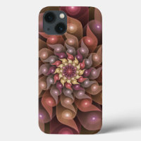 Surreal Shiny Flower Modern Abstract Fractal Art