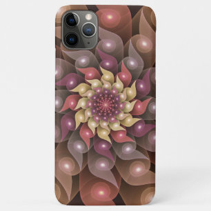 Surreal Shiny Flower Modern Abstract Fractal Art iPhone 11 Pro Max Case