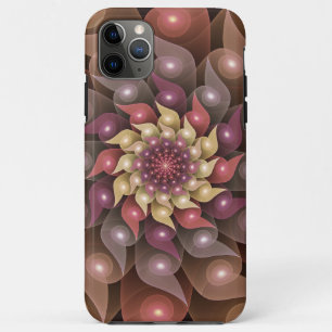 Surreal Shiny Flower Modern Abstract Fractal Art iPhone 11 Pro Max Case