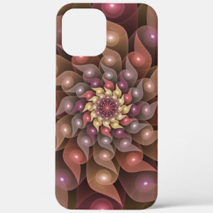 Surreal Shiny Flower Modern Abstract Fractal Art iPhone 12 Pro Max Case