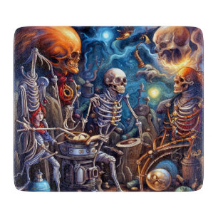 Surreal Skeletons II Cutting Board