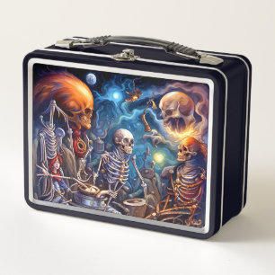 Surreal Skeletons II Metal Lunch Box