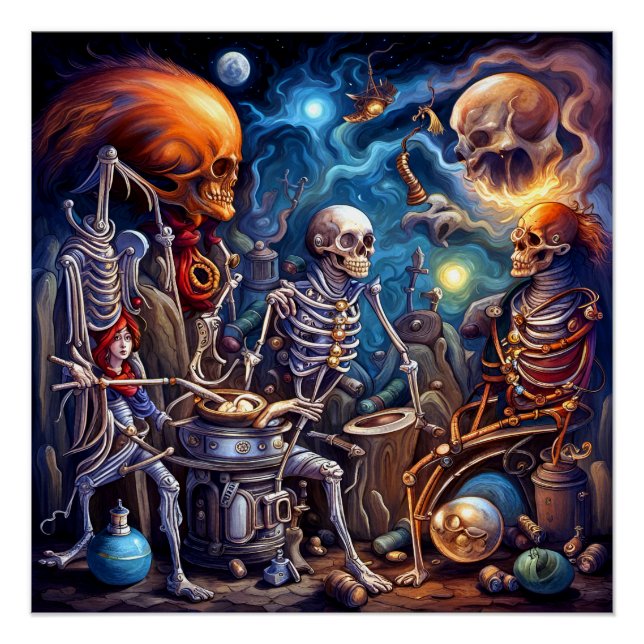 Surreal Skeletons II Poster (Front)