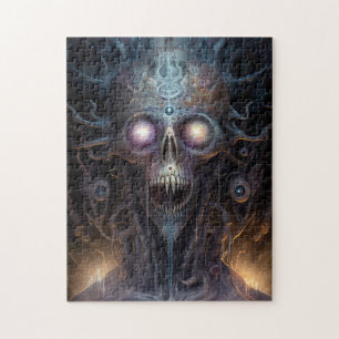 Surreal Skull Gothic Horror Art Jigsaw Puzzle