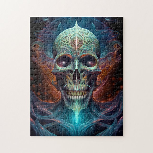 Surreal Skull Gothic Horror Art Jigsaw Puzzle (Vertical)