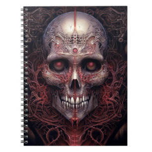 Surreal Skull Gothic Horror Art Notebook