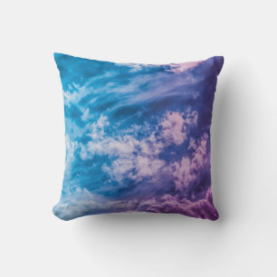 Surreal sky, dreamy abstract art. cushion
