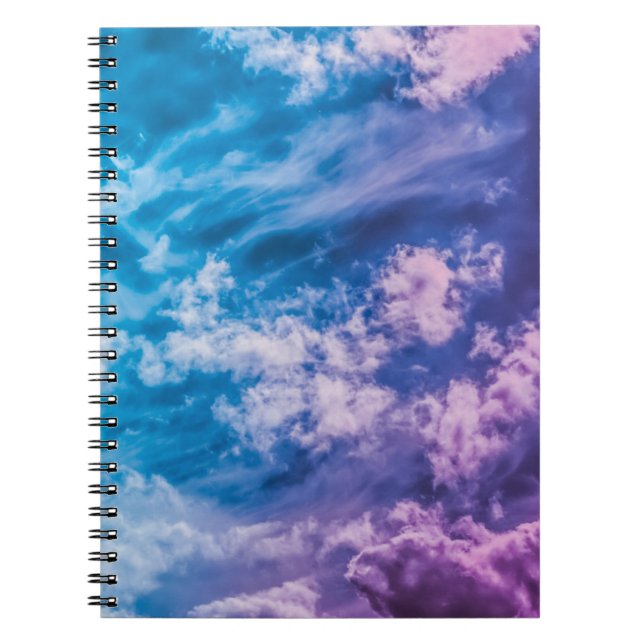 Surreal sky, dreamy abstract art. notebook (Front)