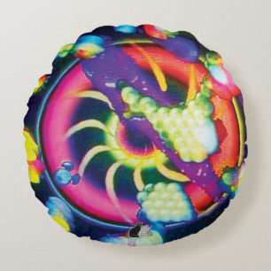 Surreal Spiral Round Cushion