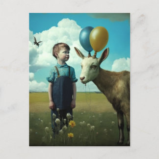 Surreal Spring scene Postcard