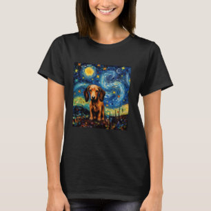 Surreal Starry Night Doxie Dog T-Shirt