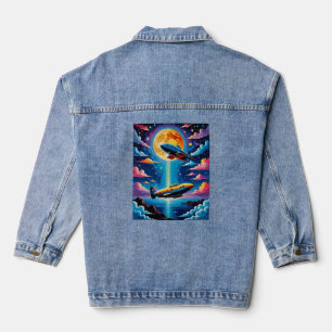 Surreal Submarine Moonlift T Shirt Design Denim Jacket