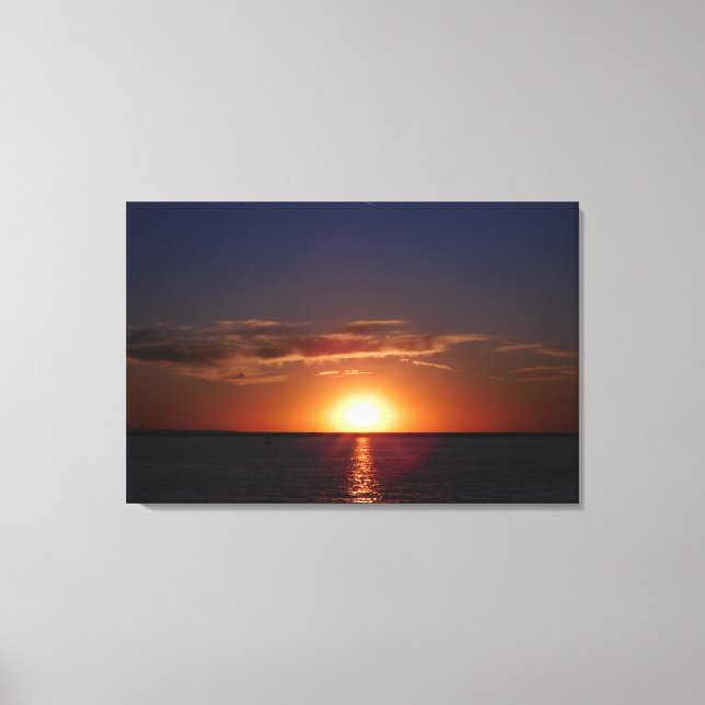 Surreal Summer Sunset Canvas Print (Front)