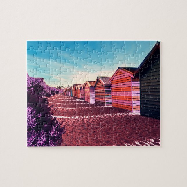 Surreal Sunset Beach Landscape Jigsaw Puzzle (Horizontal)