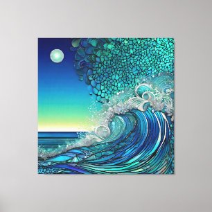 Surreal Surf Seascape Canvas Print