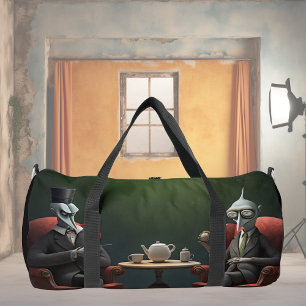 Surreal Tea time on the weird side. 3 Duffle Bag