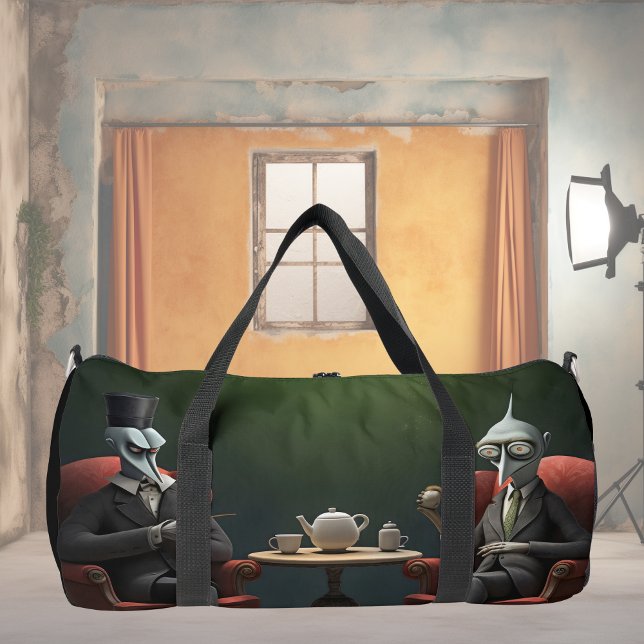Surreal Tea time on the weird side. 3 Duffle Bag (Creator Uploaded)