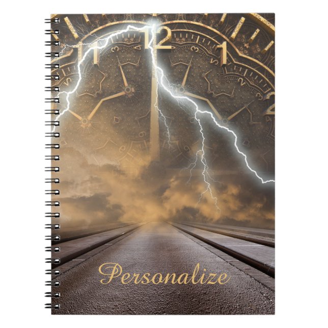 Surreal Time is an Illusion Personalise Notebook (Front)
