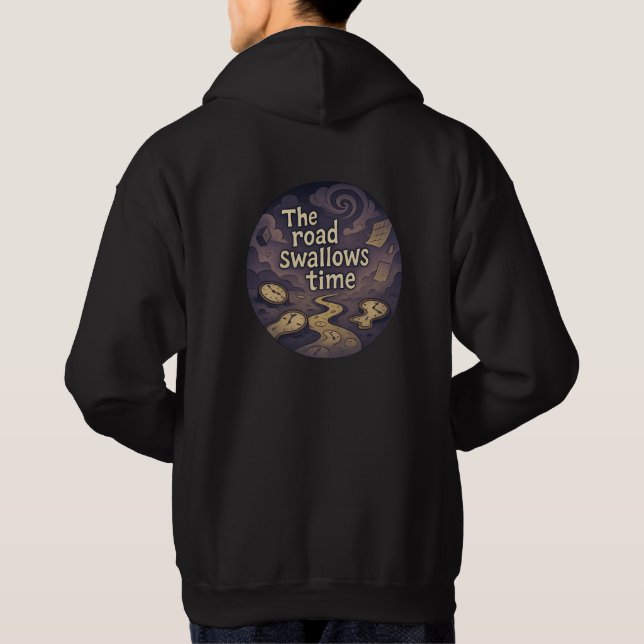 Surreal Time Vortex Graphic TeeT-Shirt Hoodie (Back)