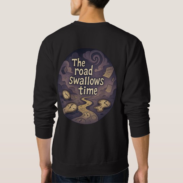 Surreal Time Vortex Graphic TeeT-Shirt Sweatshirt (Back)