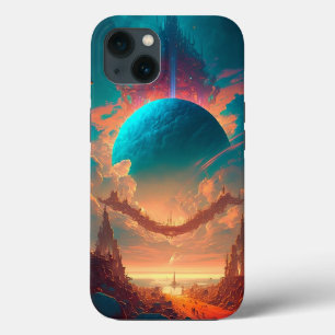 Surreal Towers Planet Visionary Landscape iPhone 13 Case