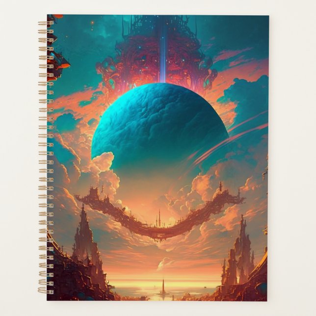 Surreal Towers Planet Visionary Landscape Planner (Front)