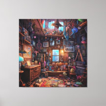 Surreal Trippy Room Psychodelic House Artwork