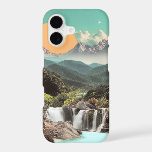 Surreal Tropical Valley With Waterfalls