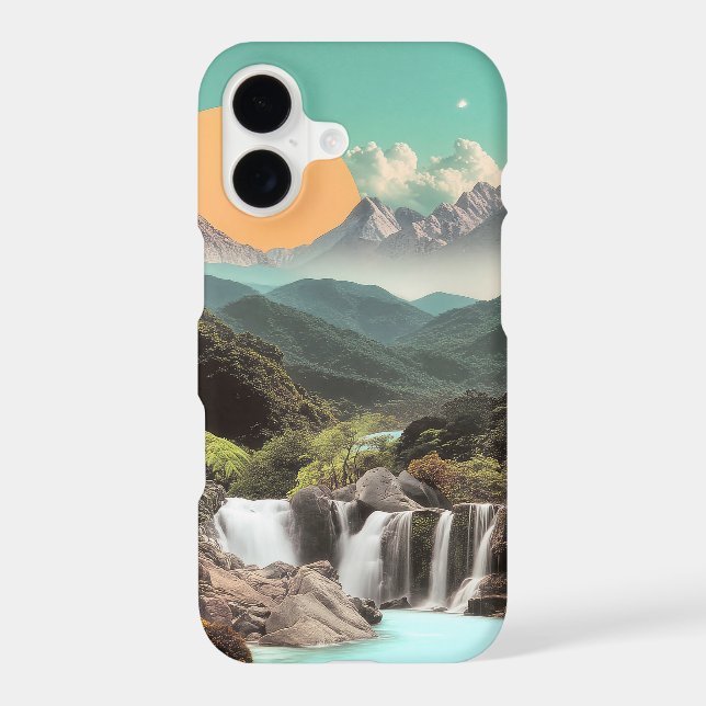 Surreal Tropical Valley With Waterfalls (Back)