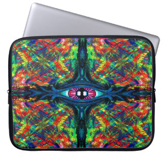 Surreal Twisted Trippy Eye Visionary Oil Painting Laptop Sleeve