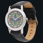 Surreal Twisted Trippy Eye Visionary Oil Painting  Watch<br><div class="desc">Unlock the Vision: Surreal "Twisted & Trippy" Eye Art Dive into a world of optical wonder with this mesmerizing oil painting by artist Travis L. Lagasse of Flowstone Graphics. This visionary masterpiece features a singular, hyper-detailed eye that serves as a portal to a surreal dimension. The iris is a swirling...</div>