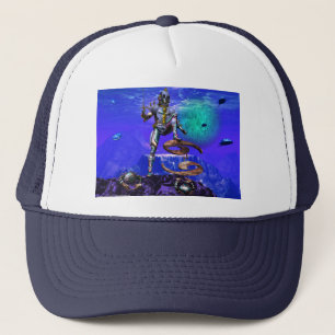 SURREAL UNDERSEA / Cancer Zodiac Birthday Sign Trucker Hat