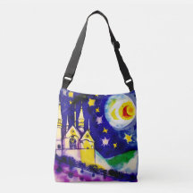 Surreal Village Cross-Body Tote